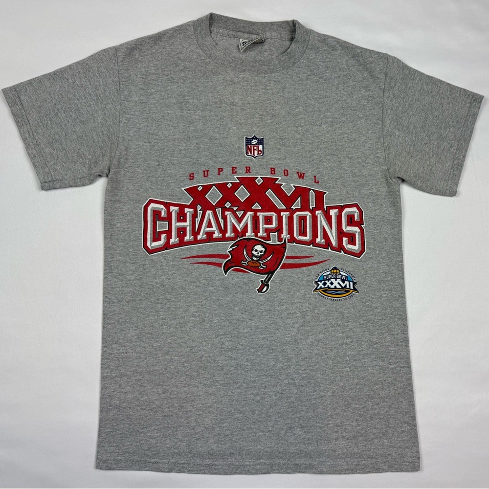 Vtg Tampa Bay Buccaneers Mens Super Bowl T-Shirt Sz Small Y2K 2003 Bucs B5